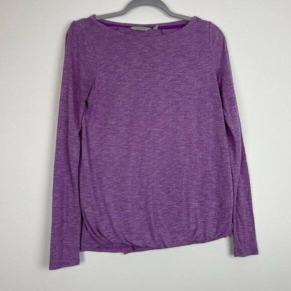 Athleta Long Sleeve Purple Workout Top Size Small - Picture 1 of 7